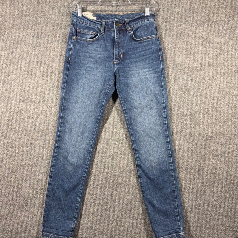 Marine Layer Jeans Mens 30x30 Original Slim Tapered Stretch Medium Wash Coastal